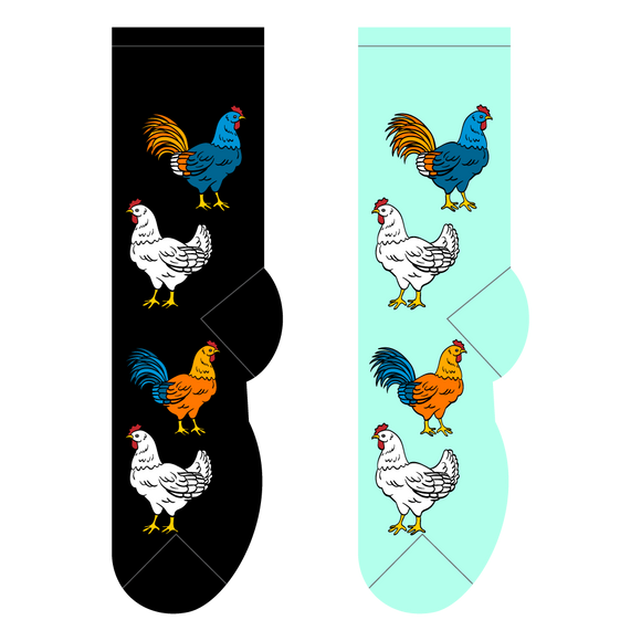 Foozys Chickens & Roosters (Women's Socks)