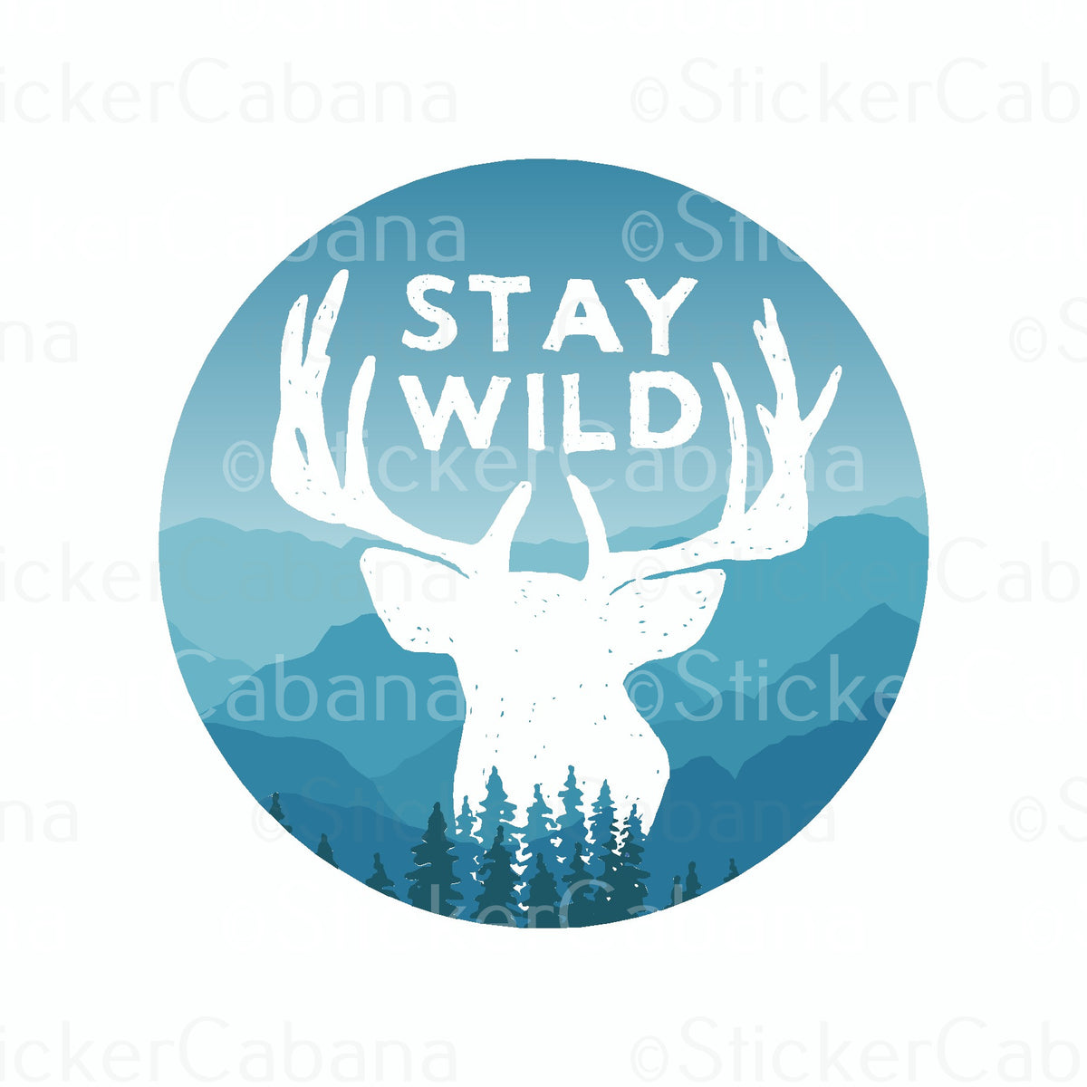 Sticker Cabana KT143 Never Stop Exploring Keep Nature Wild Camp 5