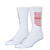 Fuck You Bag - Men's White Crew Socks