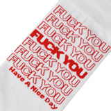 Fuck You Bag - Men's White Crew Socks