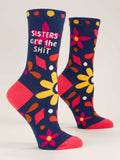 Blue Q "Sisters Are The Shit" - Women's Blue Crew Socks
