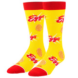 Eggo Waffles - Men's Yellow Crew Socks