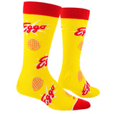 Eggo Waffles - Men's Yellow Crew Socks