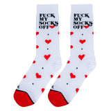 Fuck My Socks Off - Women's white Crew Socks