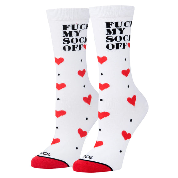 Fuck My Socks Off - Women's white Crew Socks