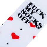 Fuck My Socks Off - Women's white Crew Socks