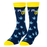 Plant Based Diet - Men's Navy Blue Crew Socks