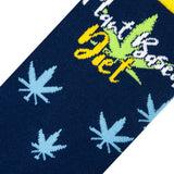 Plant Based Diet - Men's Navy Blue Crew Socks