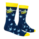 Plant Based Diet - Men's Navy Blue Crew Socks