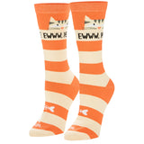 Eww People - Cats - Women's Orange Crew Socks