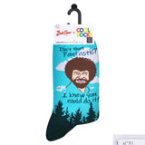 "You Can Do It" Bob Ross - Men's Blue Crew Socks