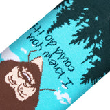 "You Can Do It" Bob Ross - Men's Blue Crew Socks
