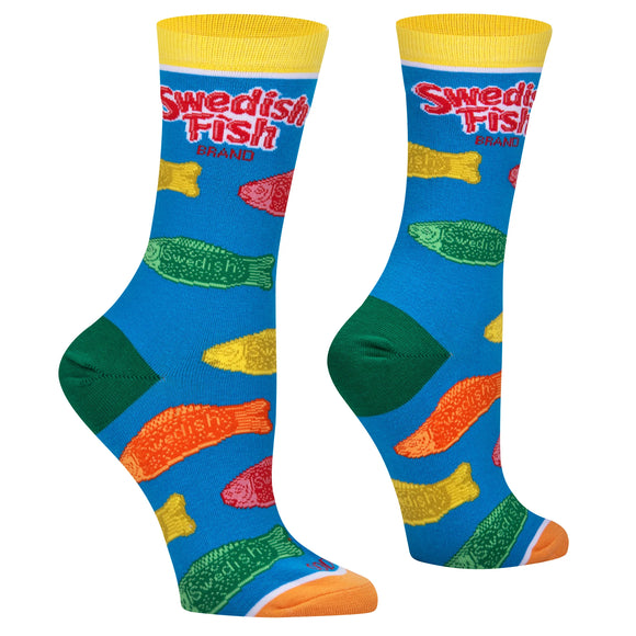 Swedish Fish - Women's Multi Color Crew Socks