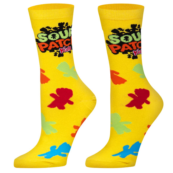 Sour Patch Kids - Women's Yellow Crew Socks