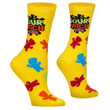 Sour Patch Kids - Women's Yellow Crew Socks