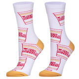 Cup Noodles - Women's White Crew Socks