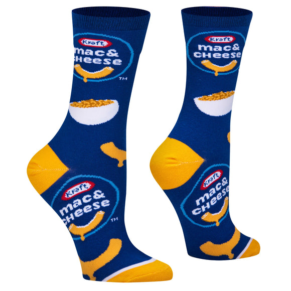 Kraft Mac & Cheese - Women's Blue Crew Socks