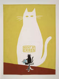 Blue Q - "Agent Of Chaos" Screen-Printed Kitchen Towel