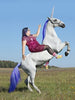 Blue Q "Always Be Yourself Unless You Can Be A Unicorn" - Women's Pink Crew Socks