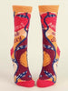 Blue Q "Anxious and Sexy" - Women's Red/Pink Crew Socks