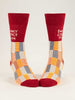 Blue Q "Emergency Contact Person" - Men's Red Socks