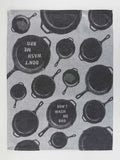 Blue Q - "Don't Wash Me Bro" Screen-Printed Kitchen Towel