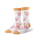 Cup Noodles All Over - Men's White Crew Socks