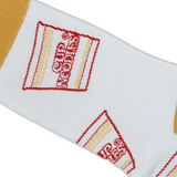 Cup Noodles All Over - Men's White Crew Socks