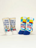 Blue Q "I'm A Fucking Miracle!/ Binge Watch Me" - Baby Socks