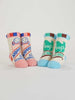 Blue Q "Napping In This Economy?/Poop Machine" - Baby Socks