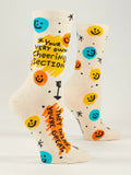 Blue Q "Your Very Own Cheering Section" - Women's Tan Crew Socks