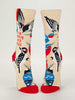 Blue Q "I'm Really Into Birds" - Women's Tan Crew Socks