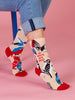 Blue Q "I'm Really Into Birds" - Women's Tan Crew Socks