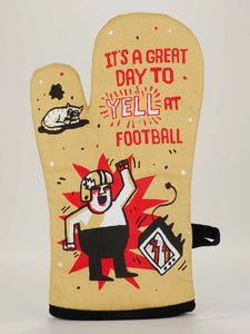 Blue Q -  "Its A Great Day to Yell At Football" - Oven Mitt