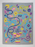 Blue Q - "I Love My Asshole Kids" Screen-Printed Kitchen Towel