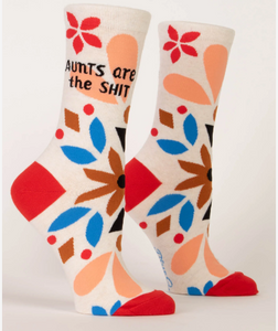 Blue Q "Aunts are the Shit" - Women's- Multicolor Crew Socks