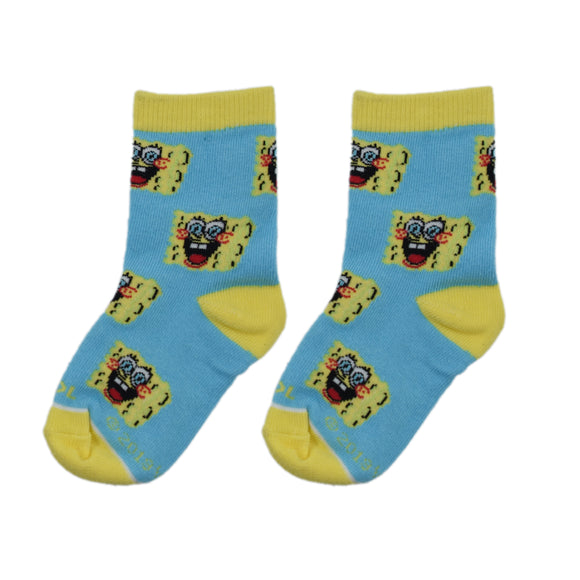 Kids Socks Ages 4-7: SpongeBob Heads