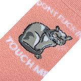 Don't Fucking Touch Me Cat (Women's Socks)