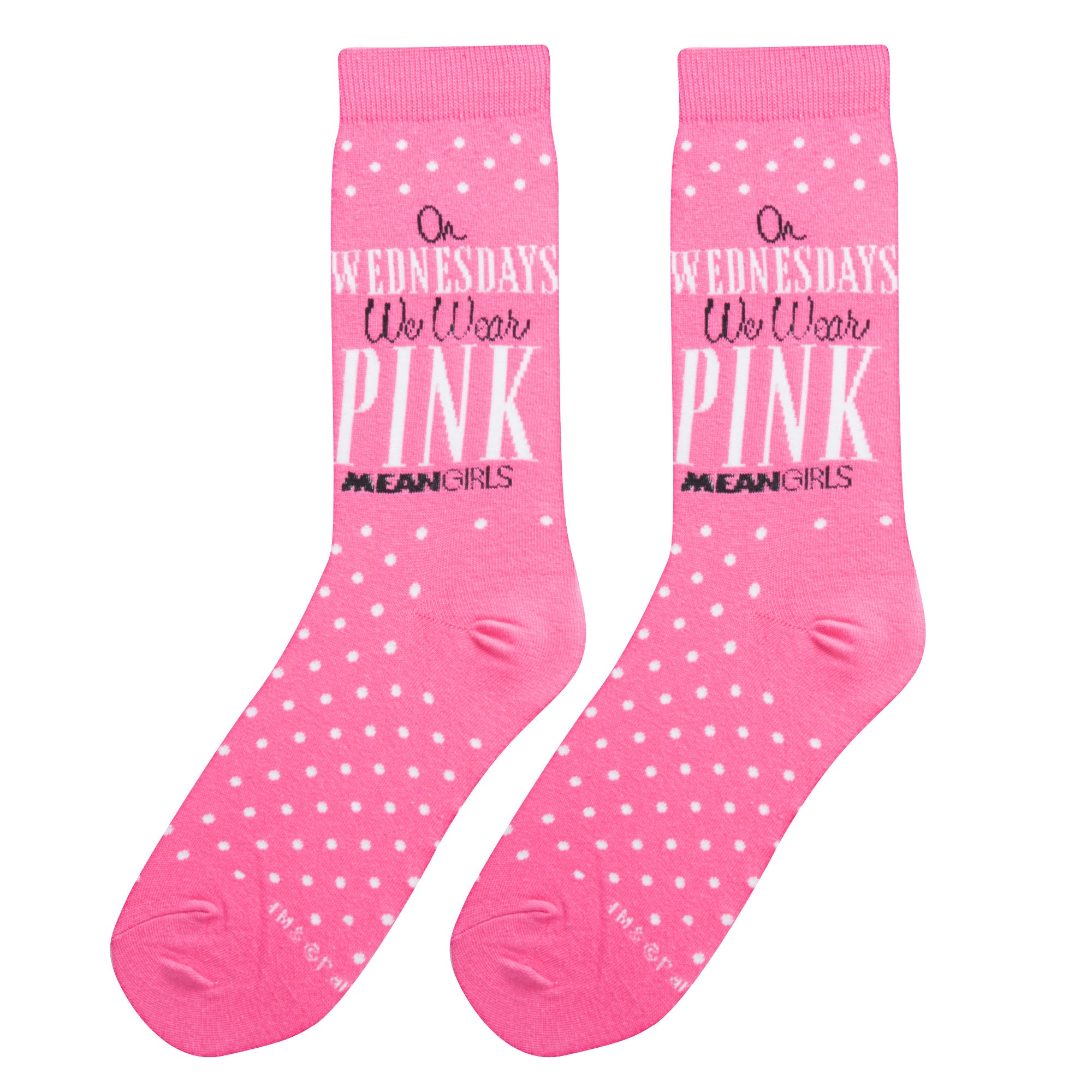 Universal Studios Accessories | Mean Girls Movie Y2K Pink Black Womens Socks 5 Pairs Novelty Gift | Color: Black/Pink | Size: Os | Goddessofposh's