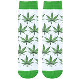 Ganja Leaves Green (Men's Socks)