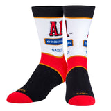 A1 Original Steak Sauce - Men's White/Red/Black Crew Socks