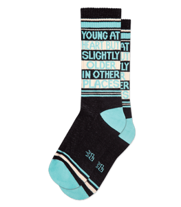 Gumball Poodle "Young At Heart But Slightly Older In Other Places" (Unisex Socks)