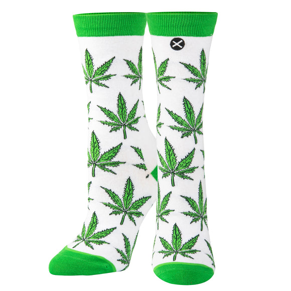 Ganja Leaves Green (Women's Socks)