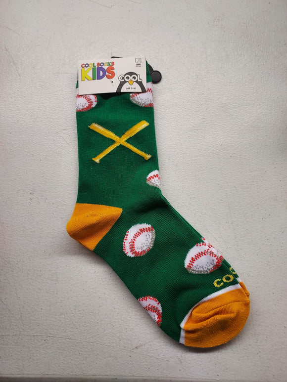 Kids Socks Ages 7-10: Baseball