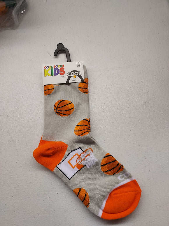 Kids Socks Ages 4-7: Basketball