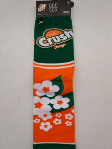 Crush Orange Half Stripe (Men's Socks)
