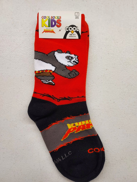 Kids Socks Ages 4-7: Kung Fu Panda