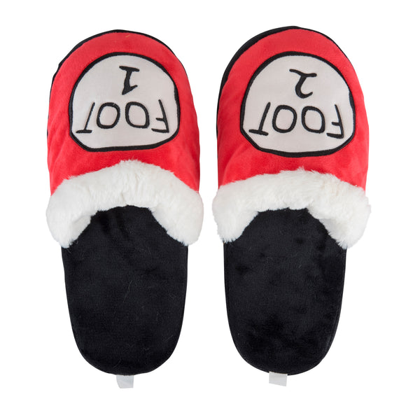 Dr. Seuss Style Foot 1 Foot 2 Fuzzy Slides