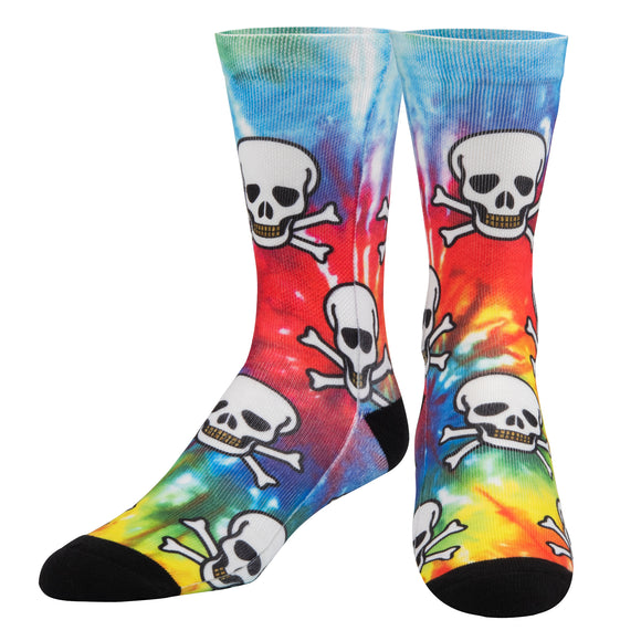 Tie Dye Skulls (Men's Socks)