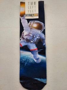 Two Left Feet Hyperrealistic Series: "Out Of This World" Astronaut (Unisex Socks)